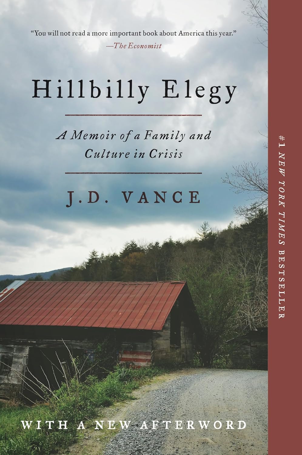 Hillbilly Elegy book cover J.D. Vance 2016
