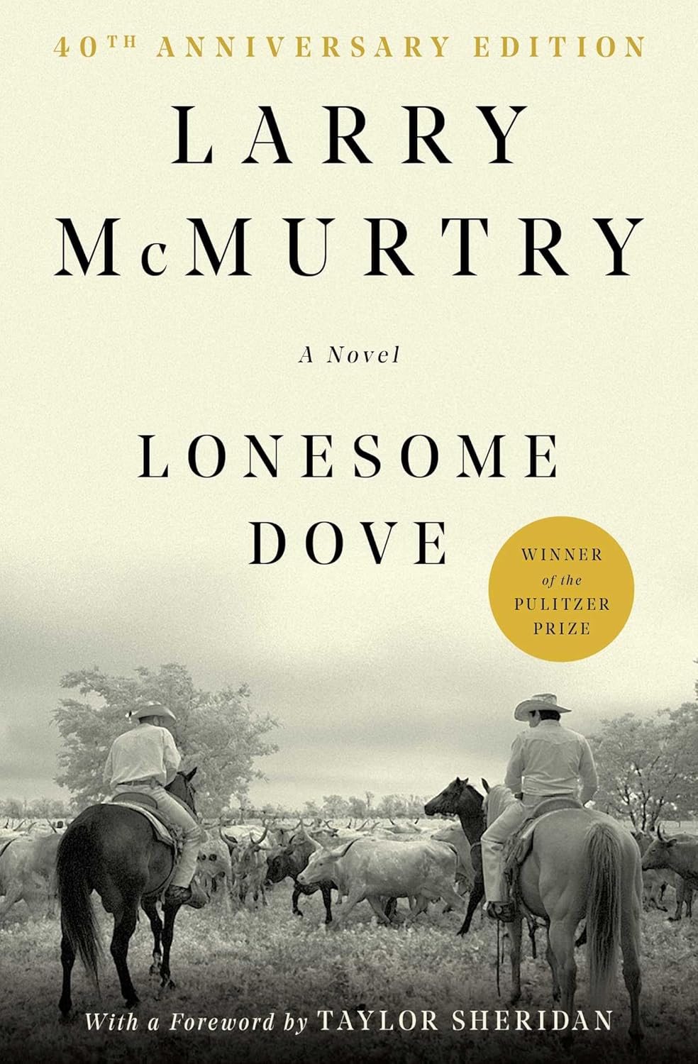Lonesome Dove book cover Larry McMurtry 1985