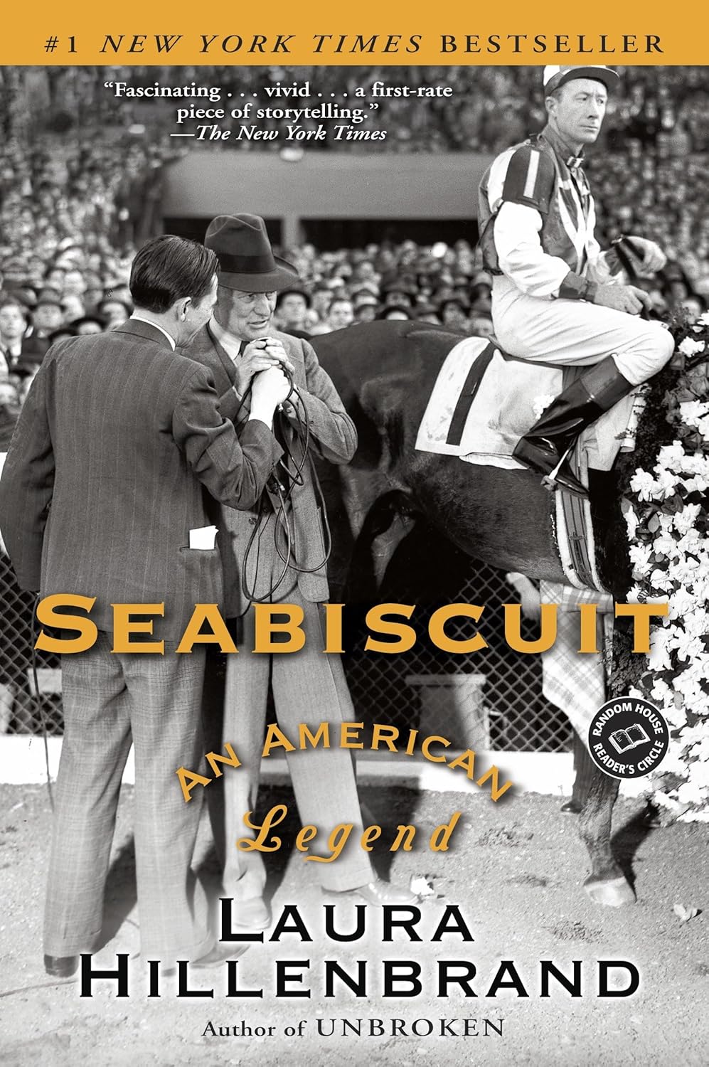Seabiscuit book cover Laura Hillenbrand 2001