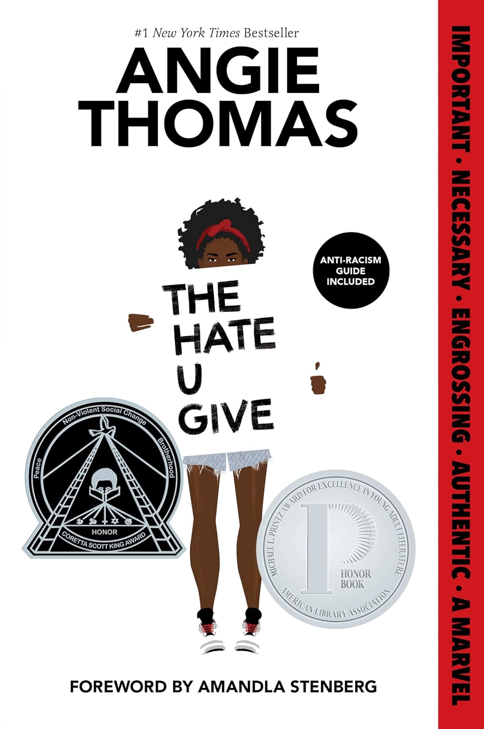 The Hate U Give book cover Angie Thomas 2017